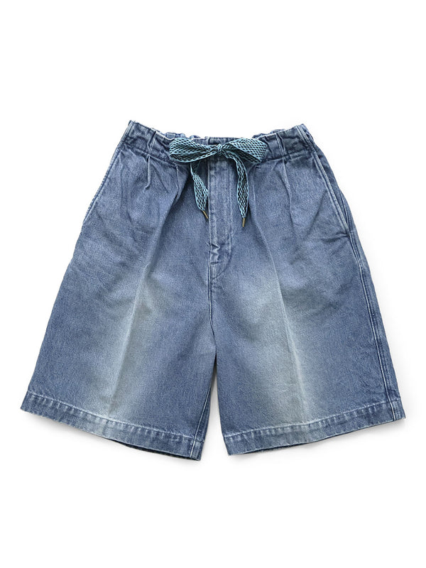 Kapital 14oz Denim Easy Short Pants (Center Pleat)