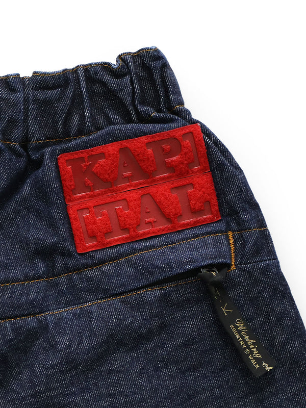Kapital 14oz Denim Nouvelle Shuttle Short Pants