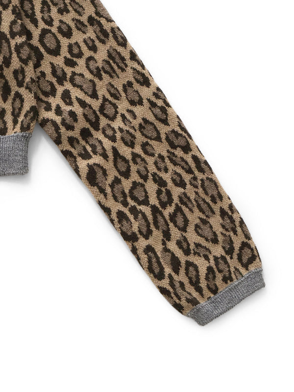 Kapital 12G Leopard Print Wool Bolero Cardigan Jacket women