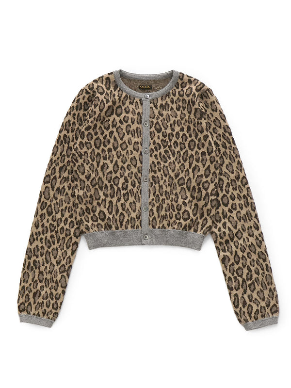 Kapital 12G Leopard Print Wool Bolero Cardigan Jacket women