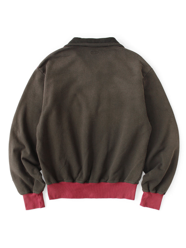 Kapital 20/10 French Terry 2-Tone Half-Zip Sweatshirt (Pecos Paisley)