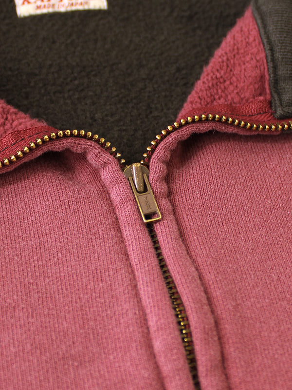 Kapital 20/10 French Terry 2-Tone Half-Zip Sweatshirt (Pecos Paisley)