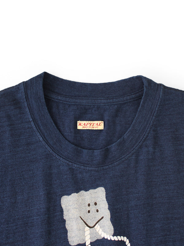 Kapital IDG Jersey Crew Neck T-shirt (PECKISH Anchor print) Tee