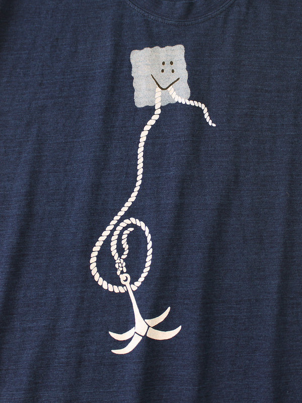 Kapital IDG Jersey Crew Neck T-shirt (PECKISH Anchor print) Tee