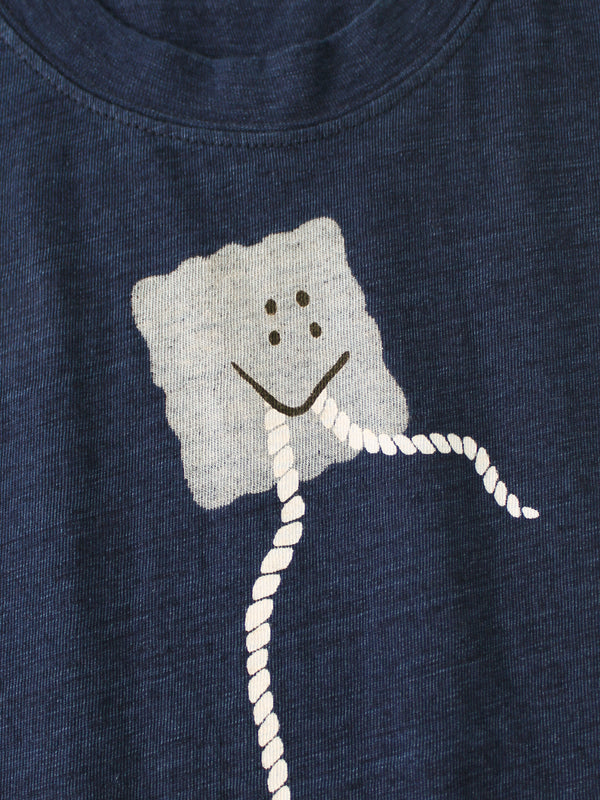 Kapital IDG Jersey Crew Neck T-shirt (PECKISH Anchor print) Tee