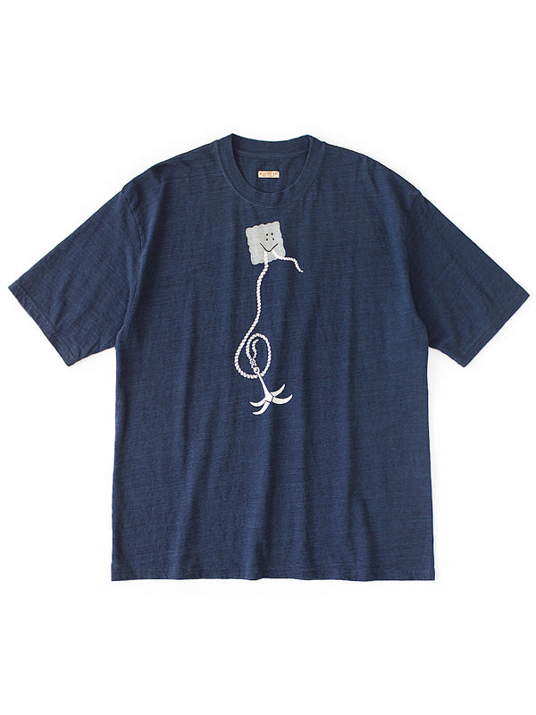 Kapital IDG Jersey Crew Neck T-shirt (PECKISH Anchor print) Tee