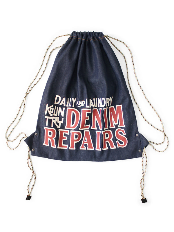 Kapital 8oz Denim Knapsack (DENIM REPAIRSpt) Bag
