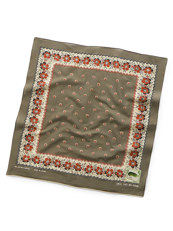 Kapital fastcolor Selvedge Bandana (Garland Calico) 20x20