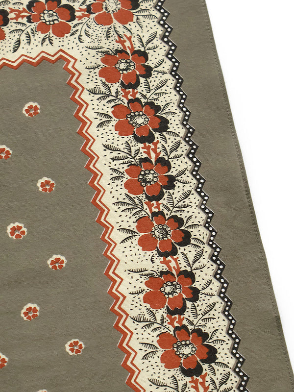 Kapital fastcolor Selvedge Bandana (Garland Calico) 20x20
