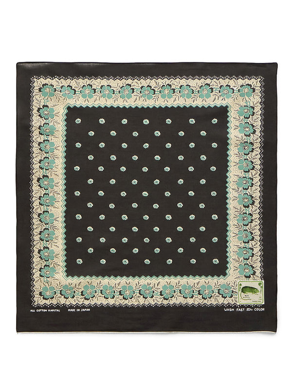Kapital fastcolor Selvedge Bandana (Garland Calico) 20x20