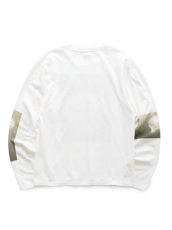 Kapital 20/- Jersey Crew Neck Long Sleeve T-Shirt (Monochrome JELLYFISH print)