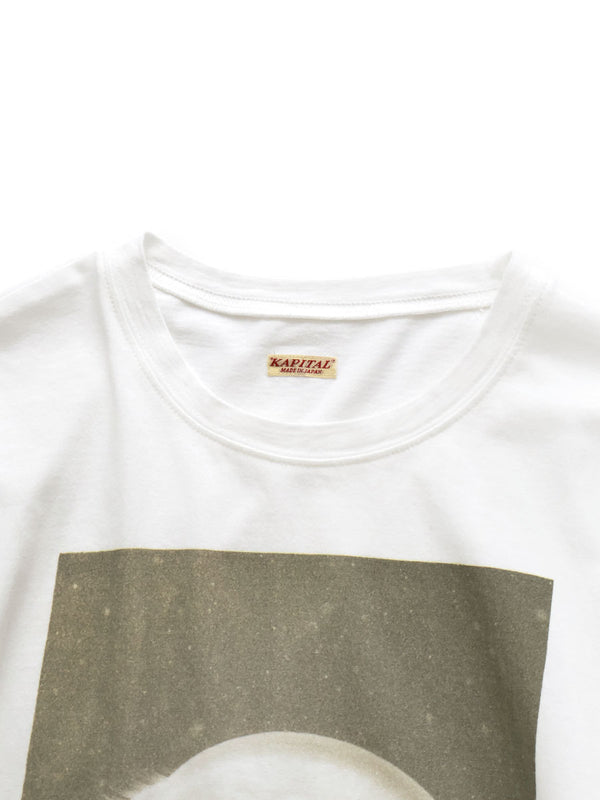 Kapital 20/- Jersey Crew Neck Long Sleeve T-Shirt (Monochrome JELLYFISH print)