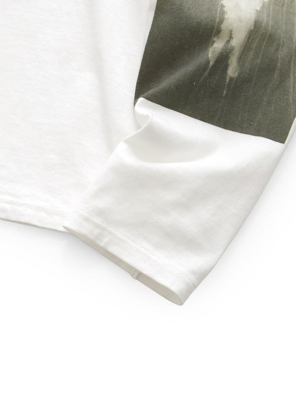 Kapital 20/- Jersey Crew Neck Long Sleeve T-Shirt (Monochrome JELLYFISH print)