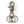 Load image into Gallery viewer, Kapital Brass Silver Turquoise Keyring
