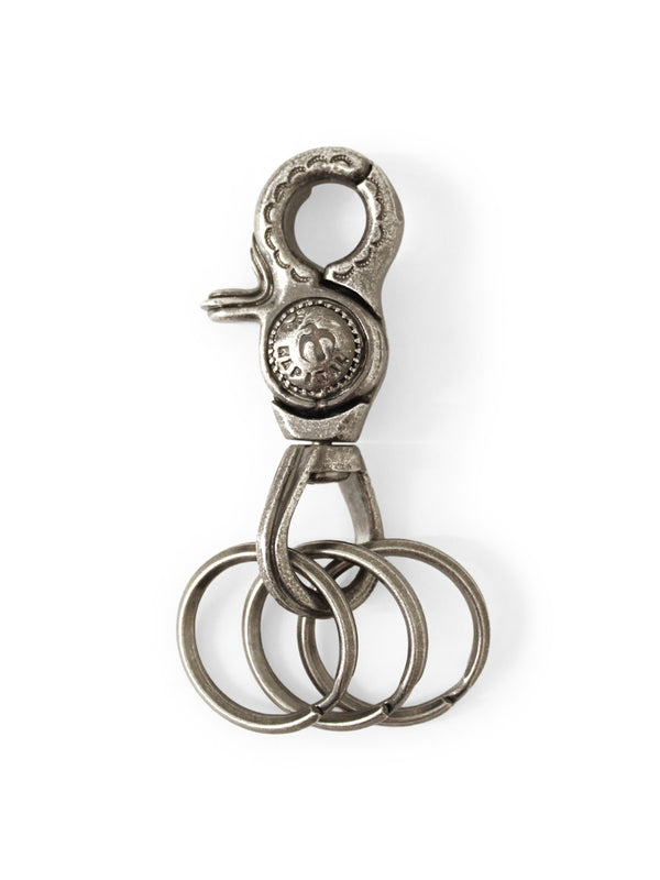 Kapital Brass Silver Turquoise Keyring