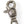 Load image into Gallery viewer, Kapital Brass Silver Turquoise Keyring
