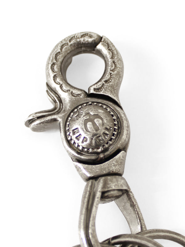 Kapital Brass Silver Turquoise Keyring