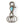 Load image into Gallery viewer, Kapital Brass Silver Turquoise Keyring
