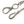 Load image into Gallery viewer, Kapital Brass Silver Turquoise Wallet Chain
