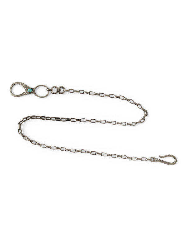 Kapital Brass Silver Turquoise Wallet Chain