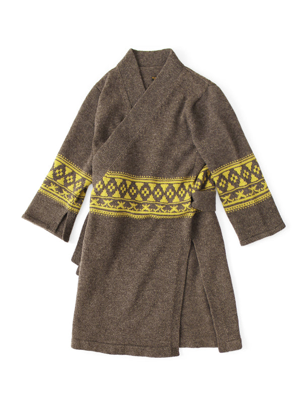 Kapital 7G Knit Lychee Wrap Cardigan Knit Sweater women