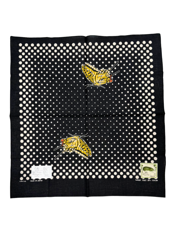 Kapital Polka Dot Butterfly Handkerchief Bandana
