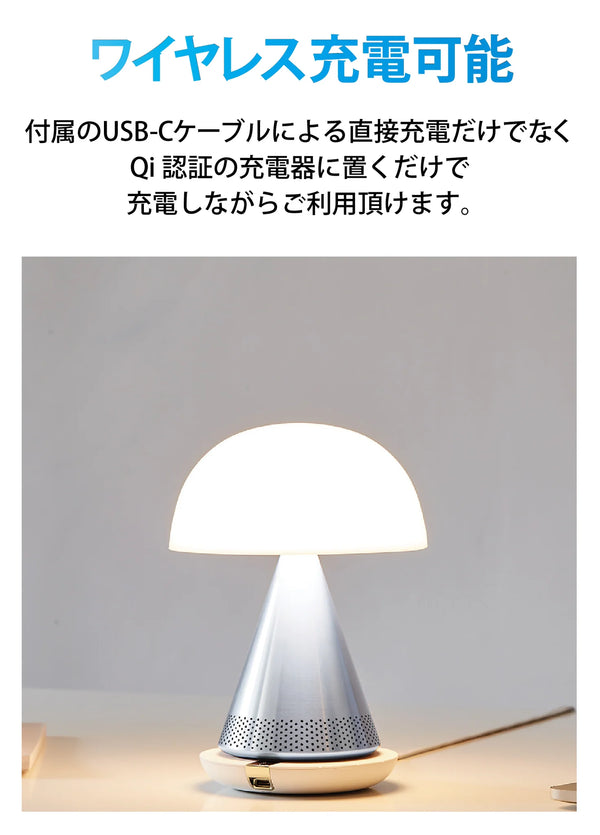 LEXON MINA L AUDIO LH76 360° Bluetooth Speaker LED Lamp
