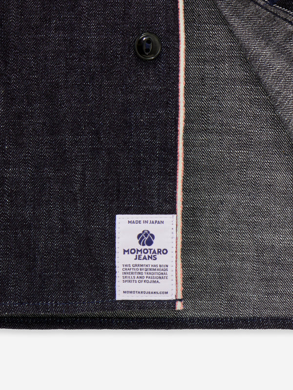 MOMOTARO TRIPLE STITCH L/S DENIM SHIRT (TWO STRIPES) - detail