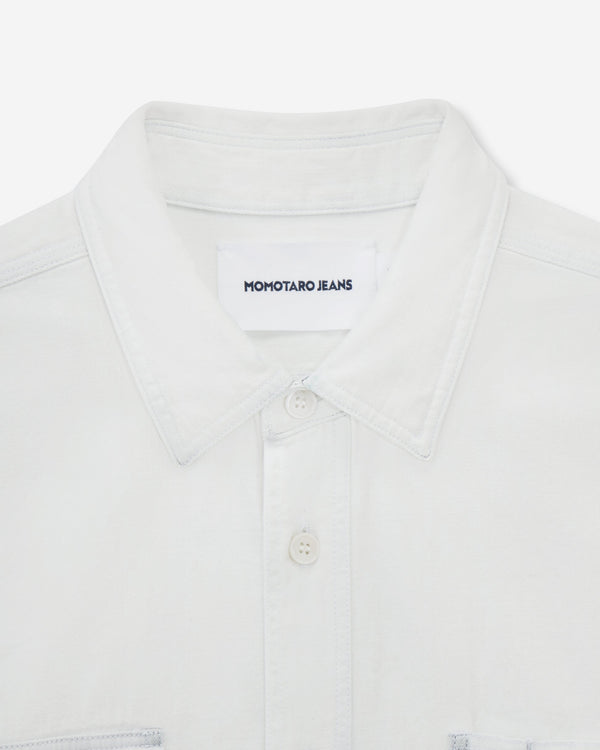 TRIPLE STITCH L/S DENIM SHIRT - HIGH FADE BLUE - detail