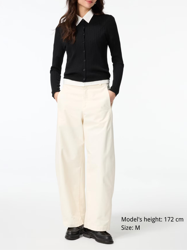 UNIQLO 475344 Jersey Barrel Leg Pants