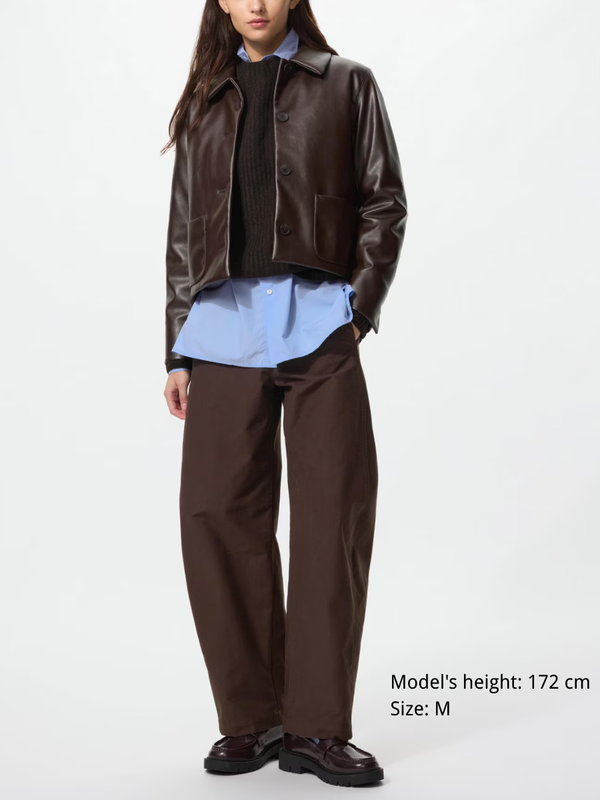 UNIQLO 475344 Jersey Barrel Leg Pants