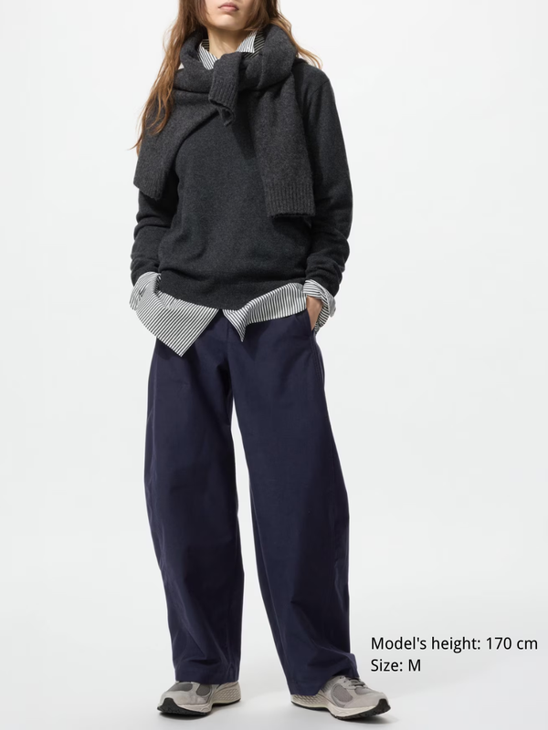 UNIQLO 475344 Jersey Barrel Leg Pants