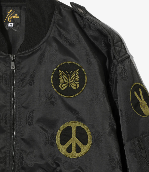 NEEDLES L2-B JACKET - PAPILLON JQ. SATEEN - Black