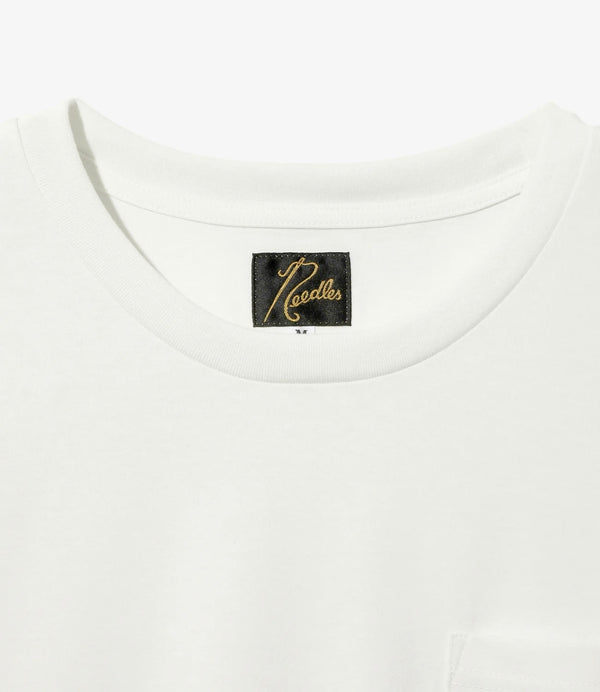 Needles 25SS S S Crew Neck Poly Jersey White Tee