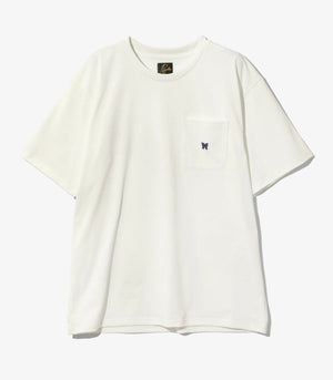 Needles 25ss "S/S Crew Neck Tee - Poly Jersey" White - White
