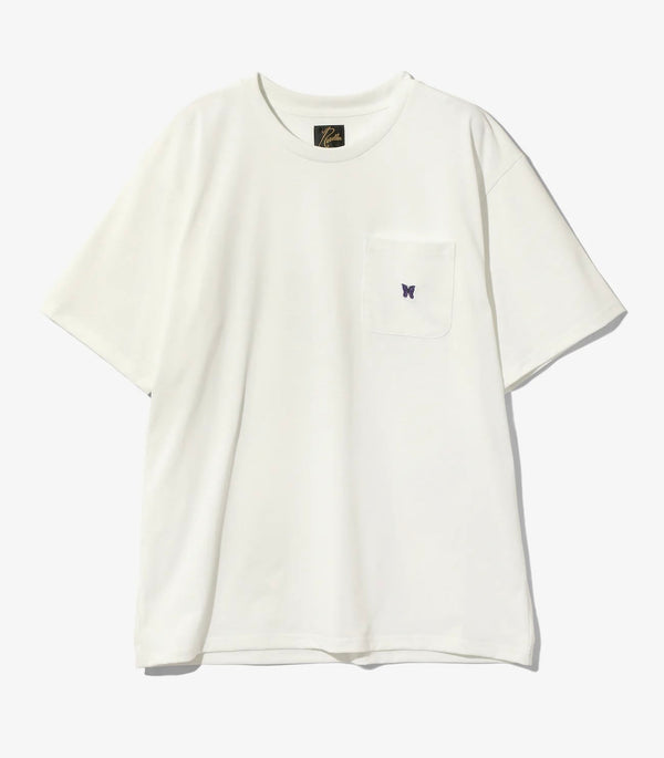 Needles 25ss "S/S Crew Neck Tee - Poly Jersey" White - White