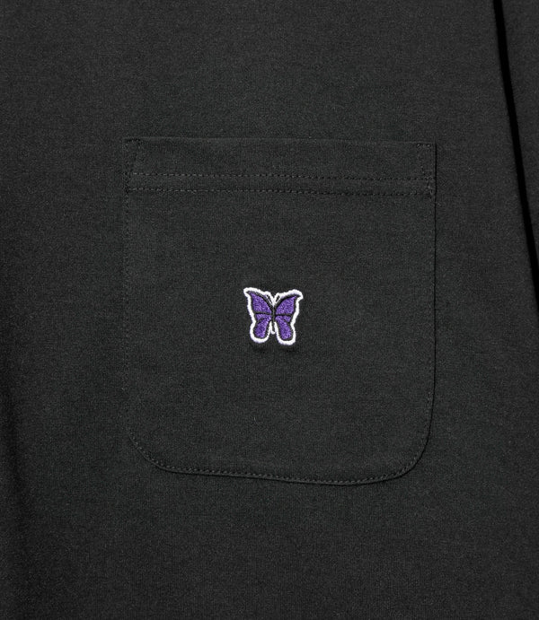 Needles S/S Poly Jersey Black Crew Neck T-Shirts