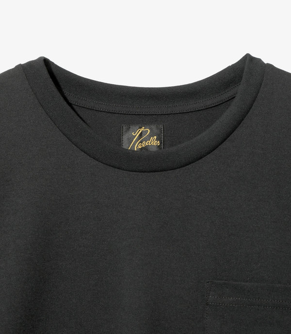 Needles S/S Poly Jersey Black Crew Neck T-Shirts