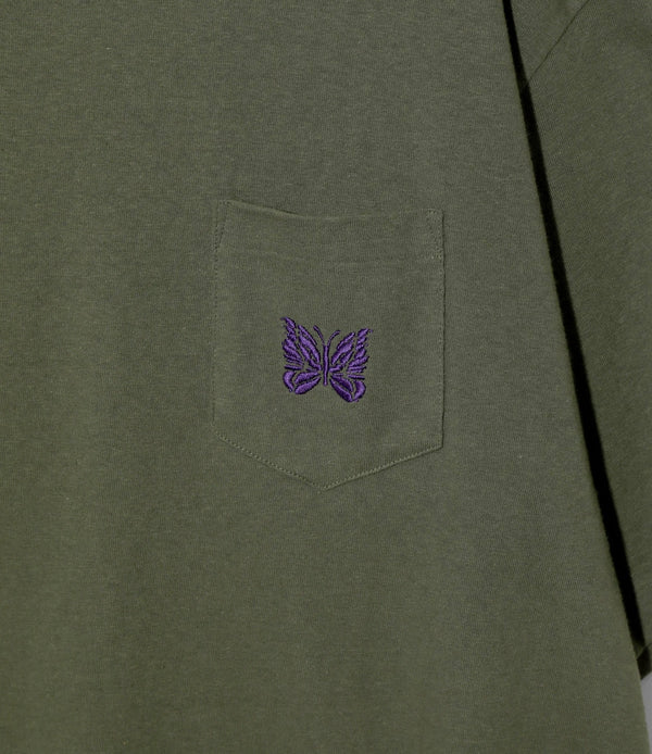 Needles  S PAPILLON EMB. POCKET TEE