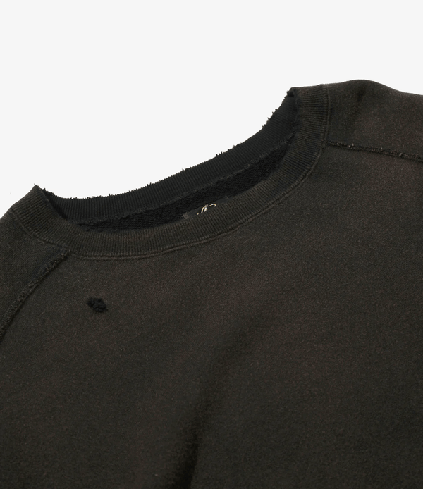 Needles DARTS SWEAT  FRENCH TERRY SHIRT - D-Black