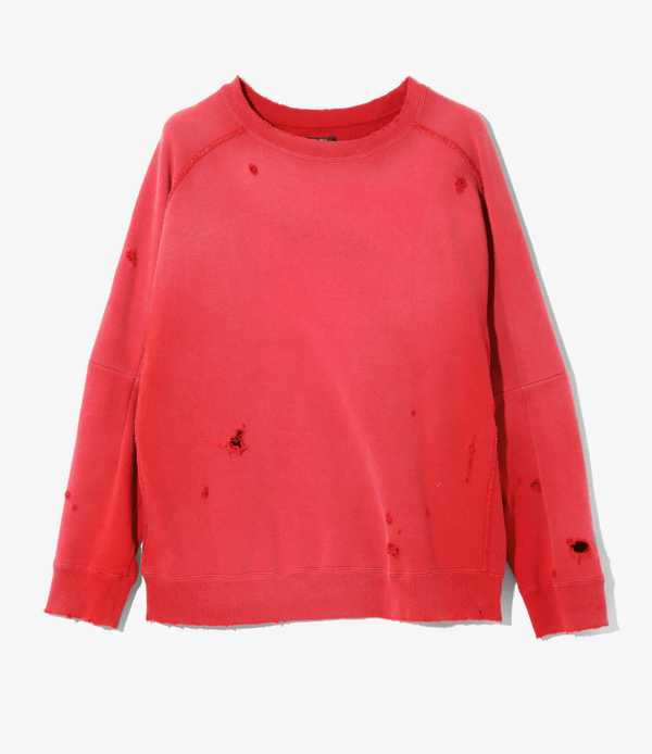 Needles/DARTS SWEAT SHIRT - FRENCH TERRY - B-RED
