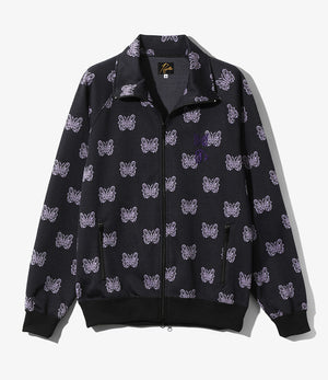 Needles × KAE TANAKA/TRACK JACKET - POLY JACQUARD - BLACK