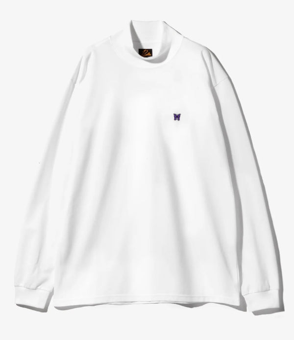 Needles/L/S HIGH NECK TEE - POLY JERSEY 24AW - WHITE