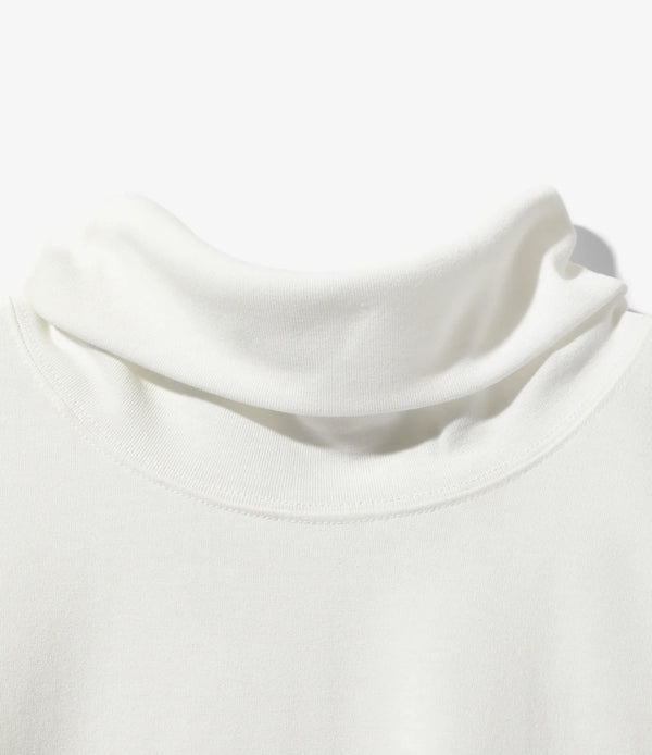 Needles 24AW Long Sleeve High Neck Tee-WHITE