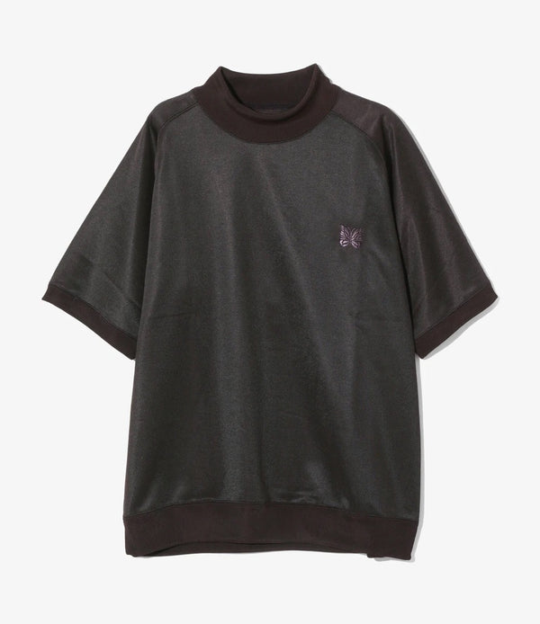 Needles S/S Shiny Jersey Mock Neck Shirt