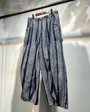 Needles H.D Pant - Painter - 10oz Denim / Python Jacquard 25ss - INDIGO