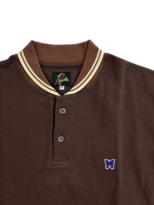 NEEDLES x BEAVER Shawl Collar S/S Polo Shirt