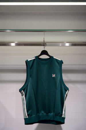 NEEDLES/Needles/【LHP EXCLUSIVE】 Sleeveless Track Crew Neck - Poly Smooth" - Green