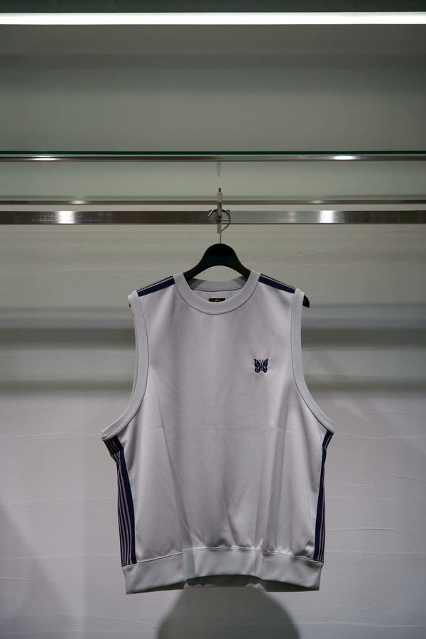 NEEDLES/Needles/【LHP EXCLUSIVE】 Sleeveless Track Crew Neck - Poly Smooth" - GRAY