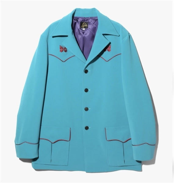 Needles/WESTERN LEISURE JACKET - PE/PU DOUBLE CLOTH - Turquoise